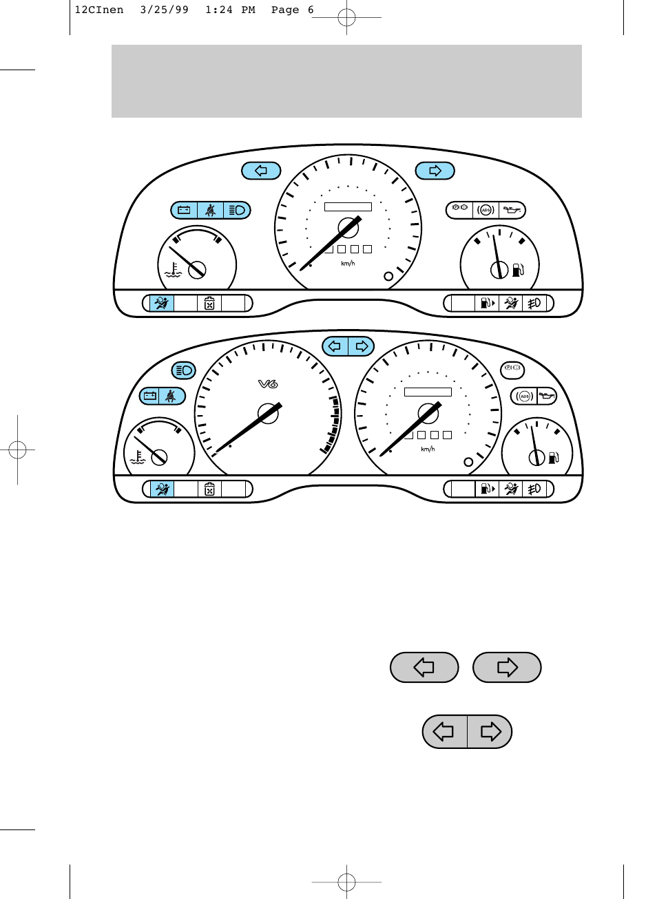 Instrumentation | FORD 1999 Contour User Manual | Page 6 / 244