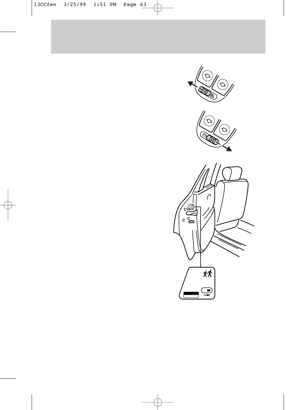 Controls and features | FORD 1999 Contour User Manual | Page 63 / 244