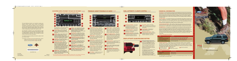 FORD 2004 Mustang User Manual | 2 pages