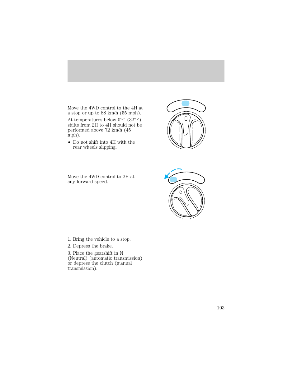 Driving | FORD 1998 F-150 User Manual | Page 103 / 219