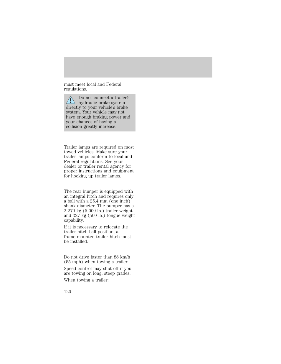 Driving | FORD 1998 F-150 User Manual | Page 120 / 219