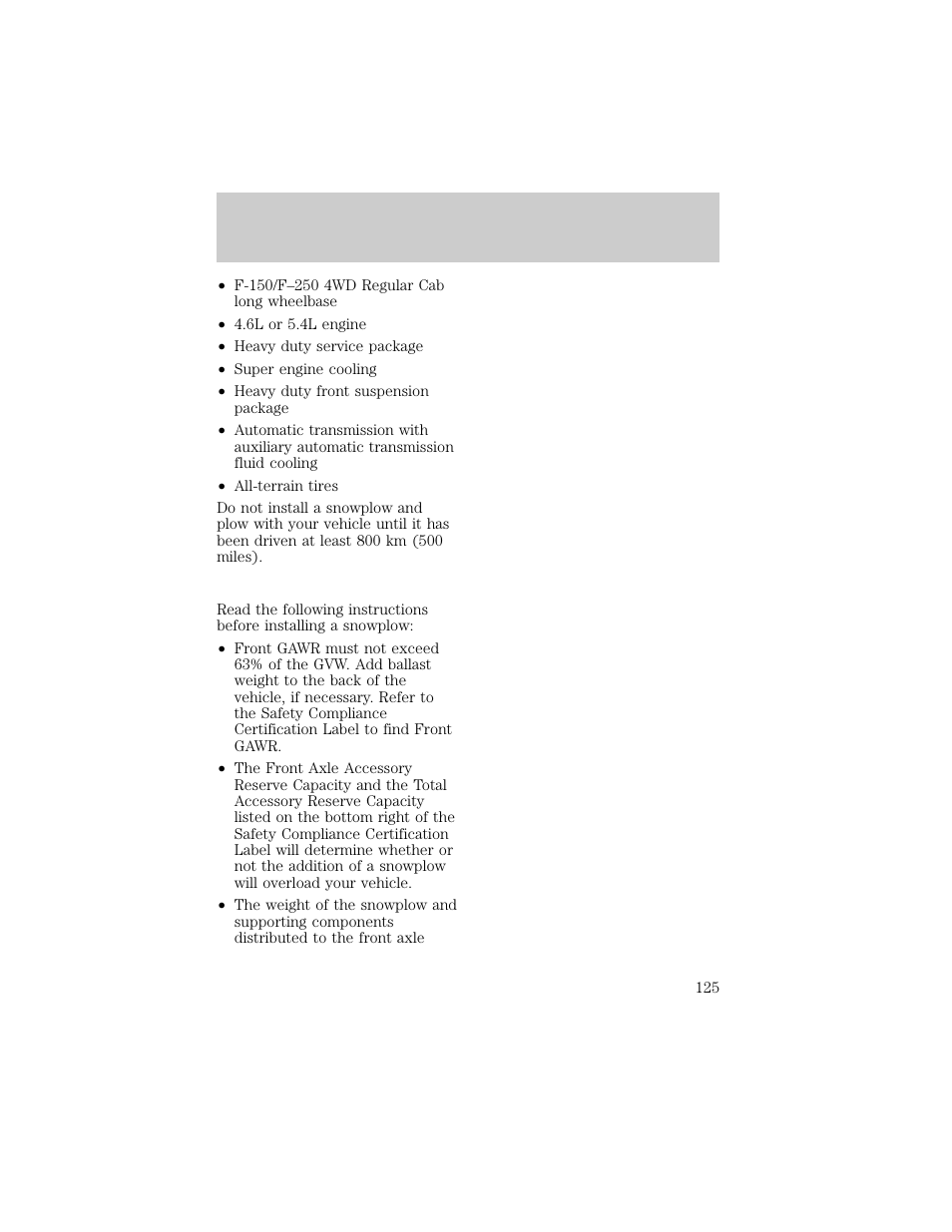 Driving | FORD 1998 F-150 User Manual | Page 125 / 219