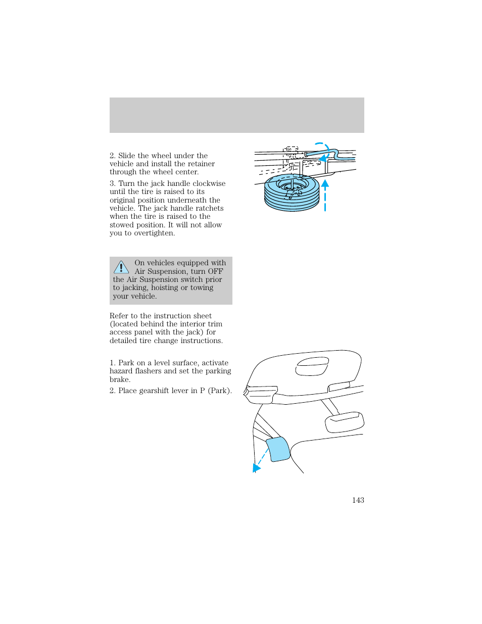 Roadside emergencies | FORD 1998 F-150 User Manual | Page 143 / 219