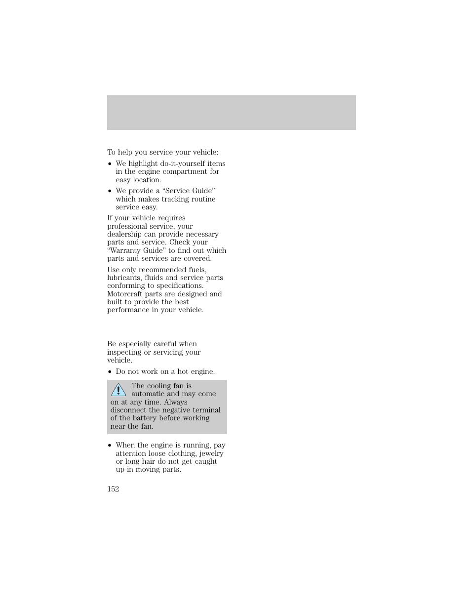 Maintenance and care | FORD 1998 F-150 User Manual | Page 152 / 219