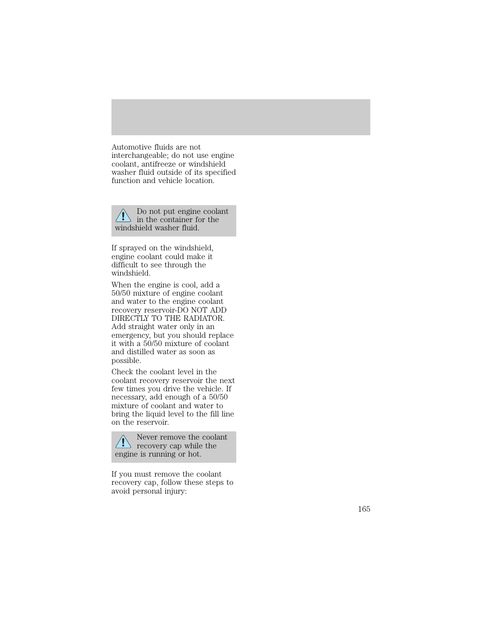 Maintenance and care | FORD 1998 F-150 User Manual | Page 165 / 219