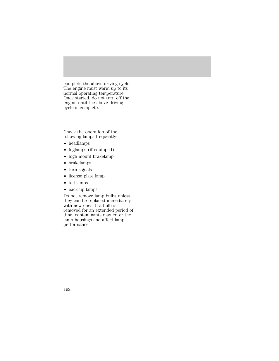 Maintenance and care | FORD 1998 F-150 User Manual | Page 192 / 219