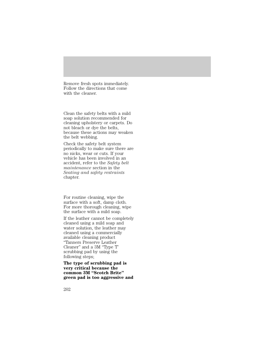 Maintenance and care | FORD 1998 F-150 User Manual | Page 202 / 219