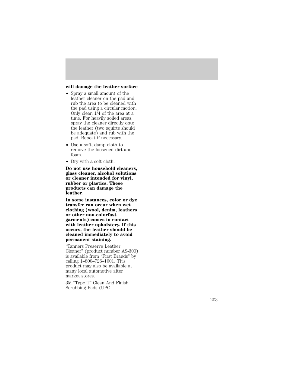 Maintenance and care | FORD 1998 F-150 User Manual | Page 203 / 219