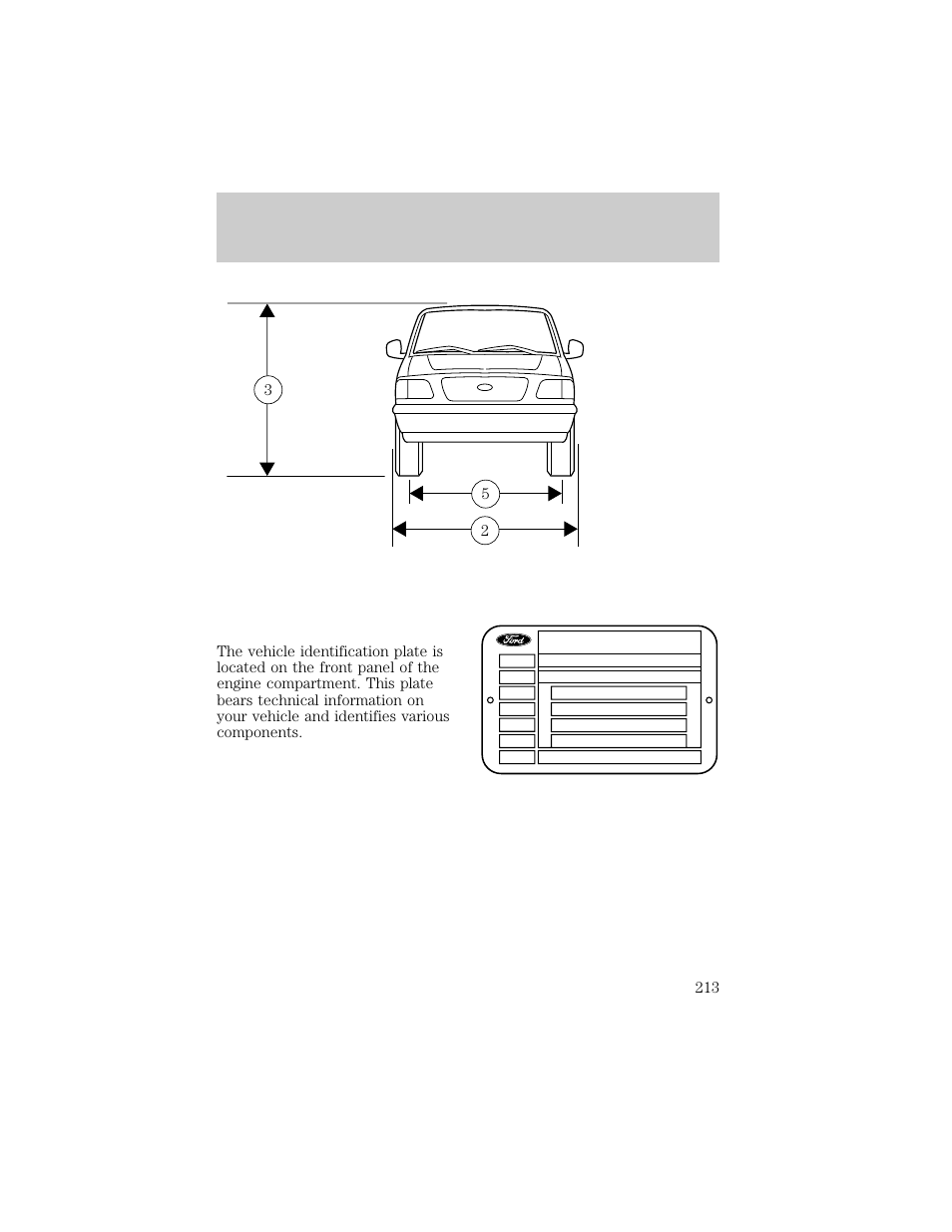 Capacities and specifications | FORD 1998 F-150 User Manual | Page 213 / 219