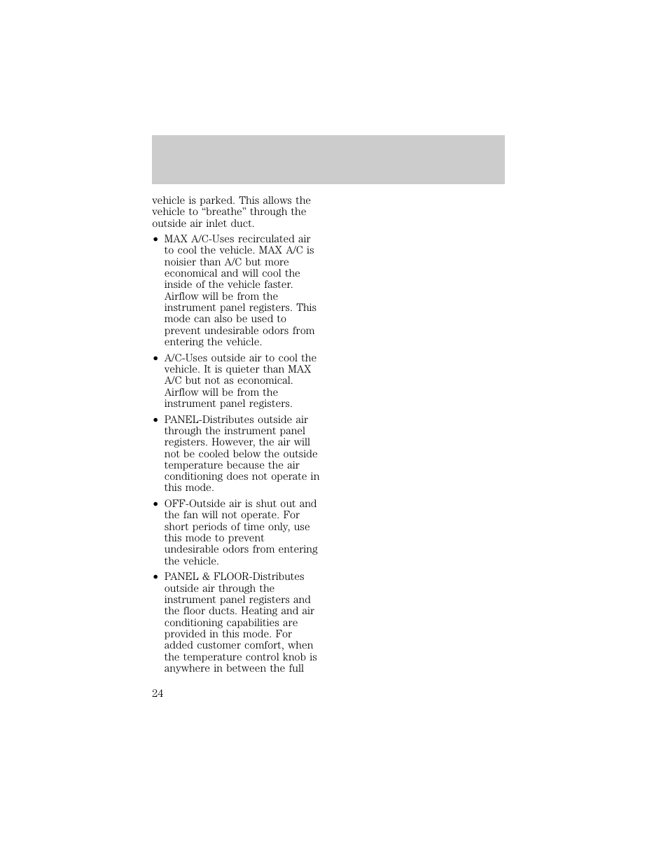 Controls and features | FORD 1998 F-150 User Manual | Page 24 / 219