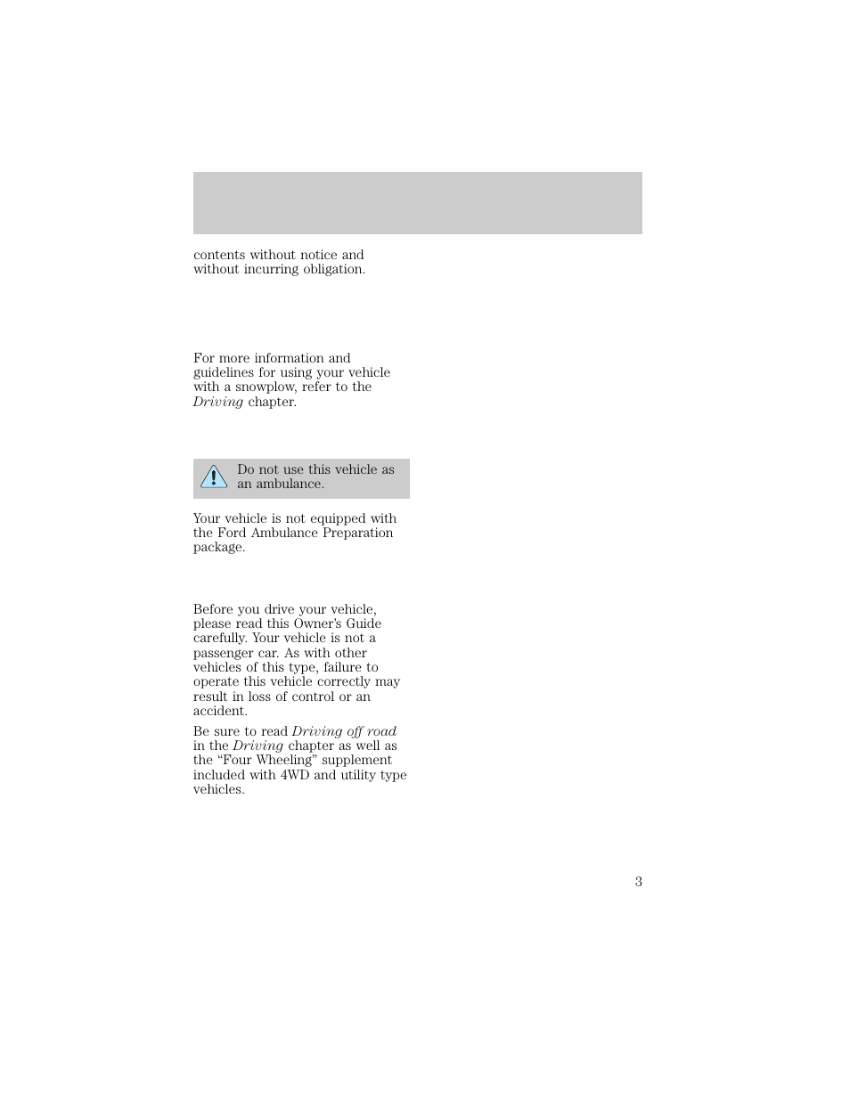 Introduction | FORD 1998 F-150 User Manual | Page 3 / 219