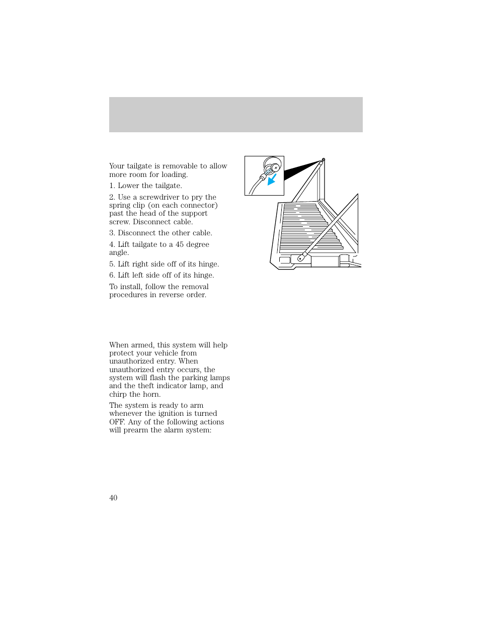 Controls and features | FORD 1998 F-150 User Manual | Page 40 / 219