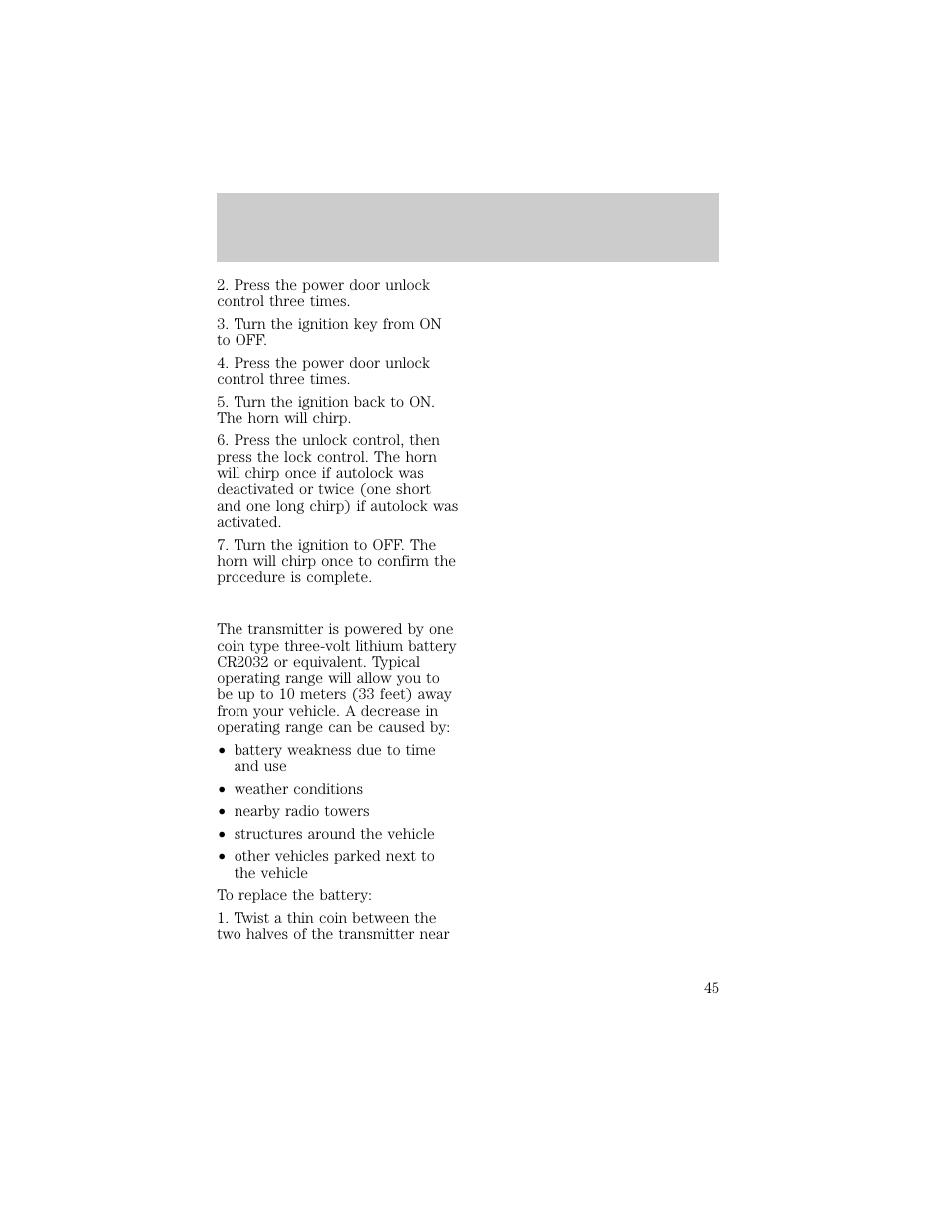 Controls and features | FORD 1998 F-150 User Manual | Page 45 / 219