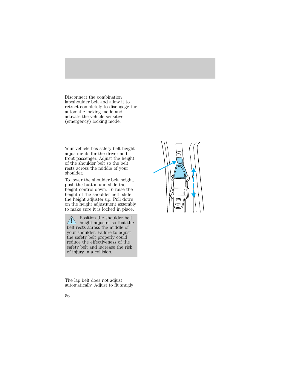 Seating and safety restraints | FORD 1998 F-150 User Manual | Page 56 / 219