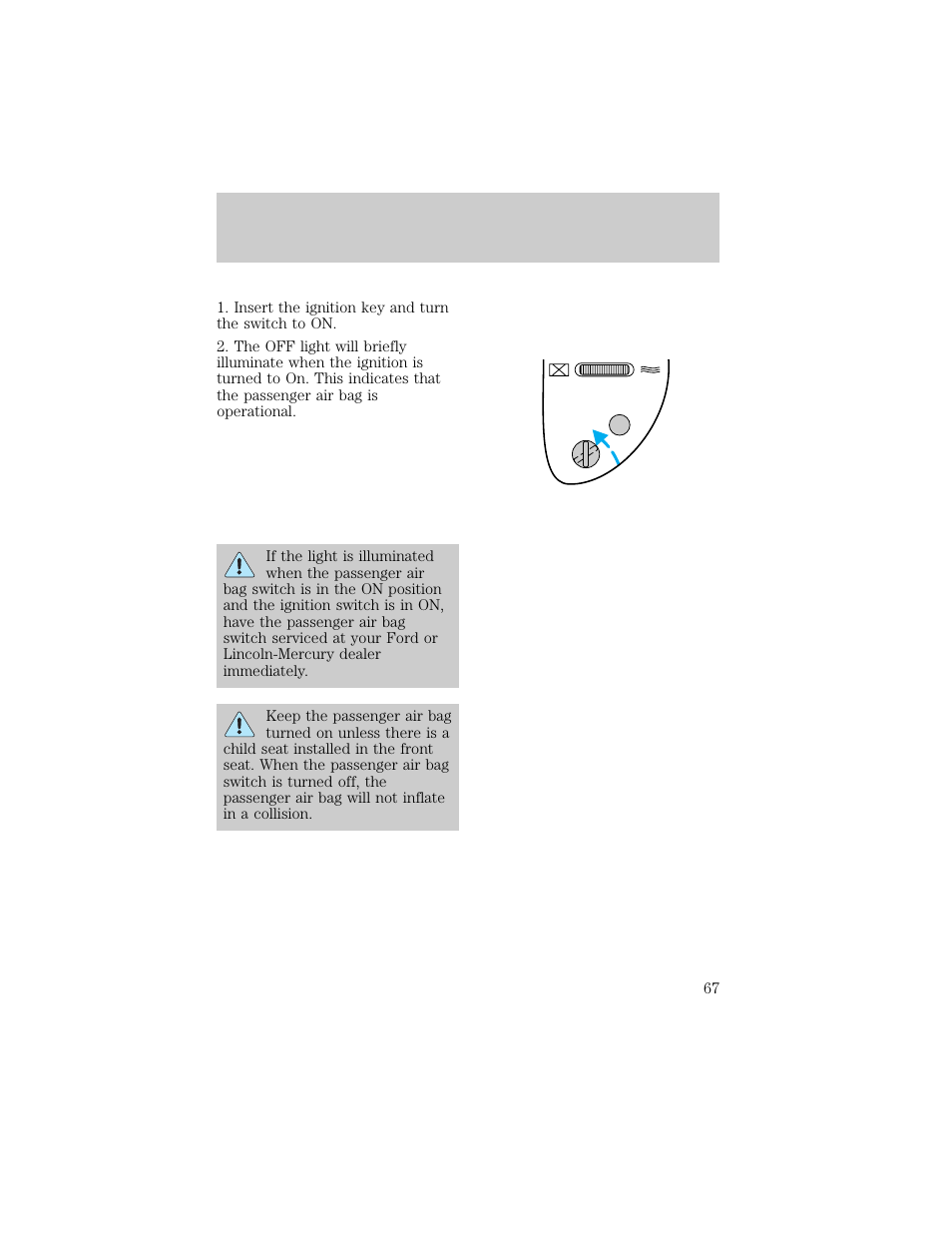 Seating and safety restraints | FORD 1998 F-150 User Manual | Page 67 / 219
