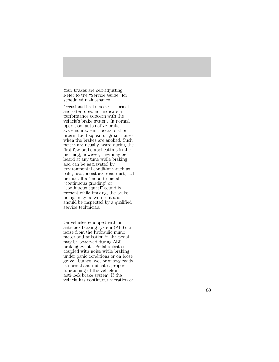 Driving | FORD 1998 F-150 User Manual | Page 83 / 219