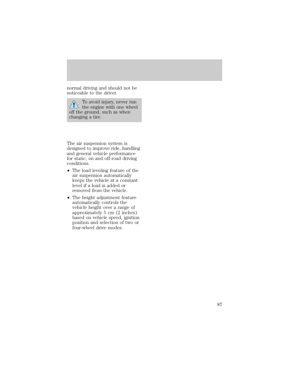 Driving | FORD 1998 F-150 User Manual | Page 87 / 219