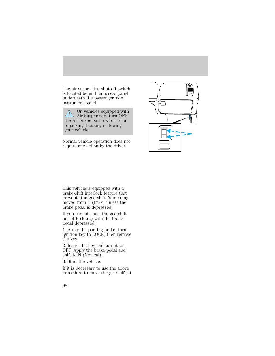 Driving | FORD 1998 F-150 User Manual | Page 88 / 219