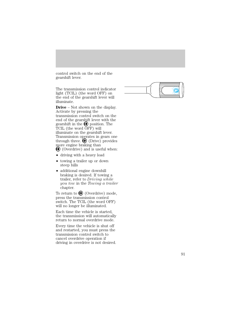 Driving | FORD 1998 F-150 User Manual | Page 91 / 219