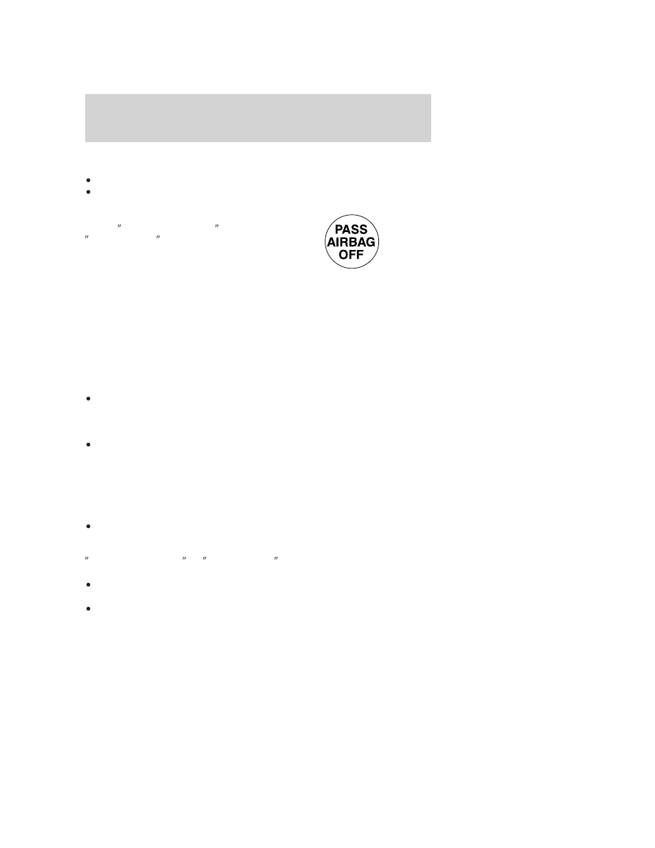 Seating and safety restraints | FORD 2006 Crown Victoria User Manual | Page 124 / 272