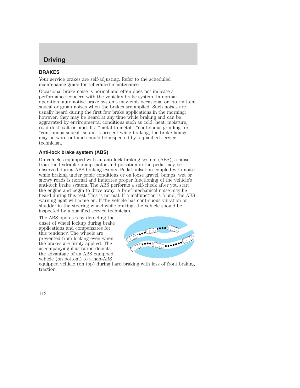 Driving | FORD 2000 Excursion User Manual | Page 112 / 232