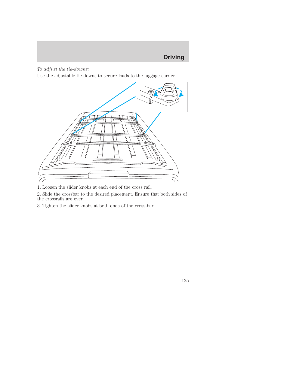 Driving | FORD 2000 Excursion User Manual | Page 135 / 232