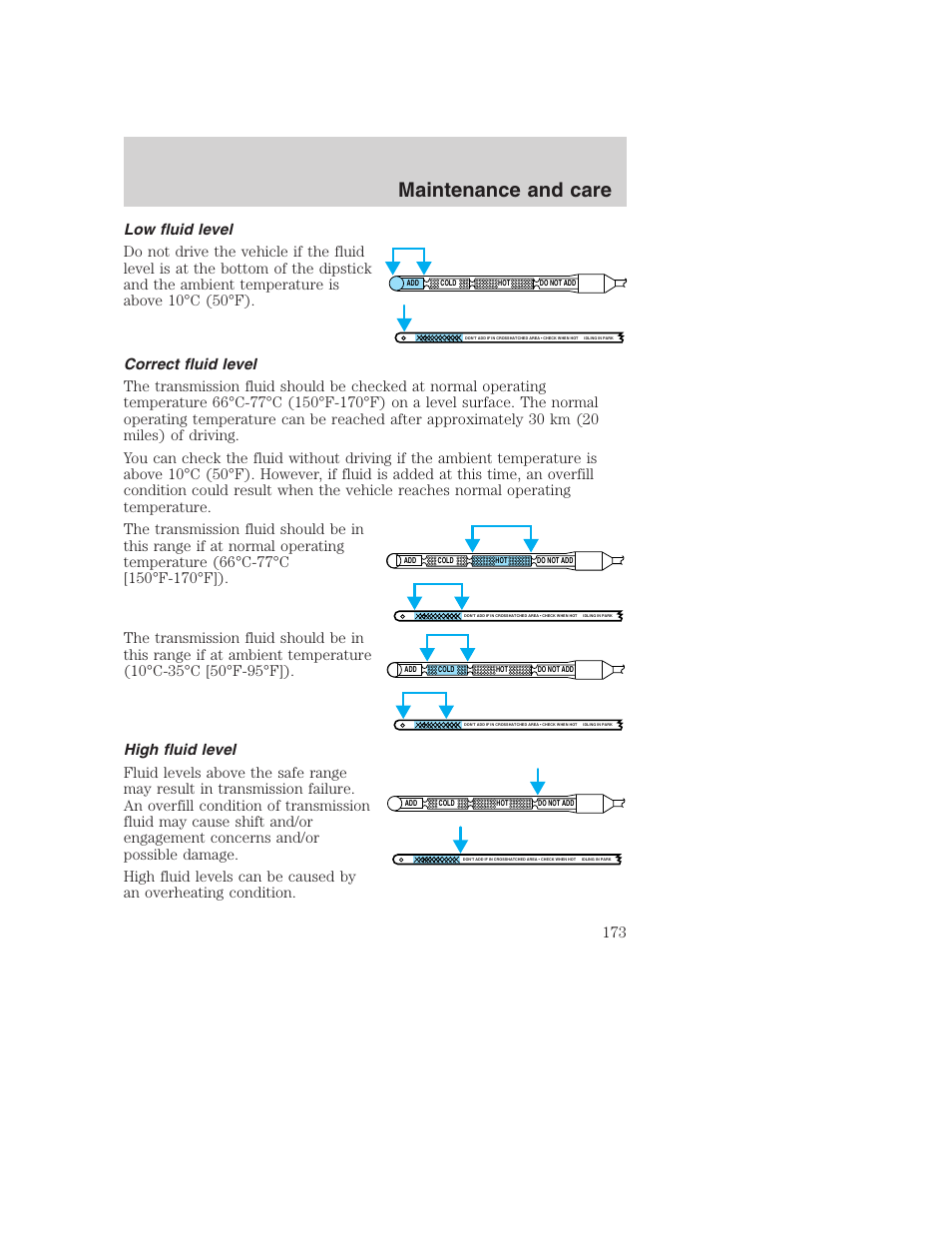 Maintenance and care | FORD 2000 Excursion User Manual | Page 173 / 232