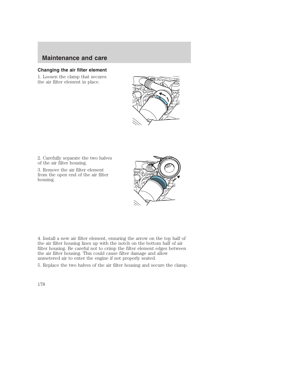 Maintenance and care | FORD 2000 Excursion User Manual | Page 178 / 232