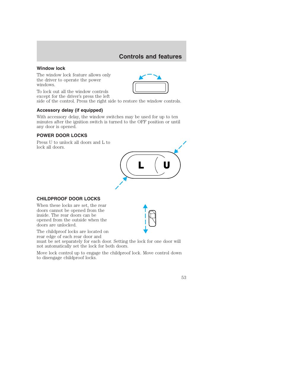 FORD 2000 Excursion User Manual | Page 53 / 232