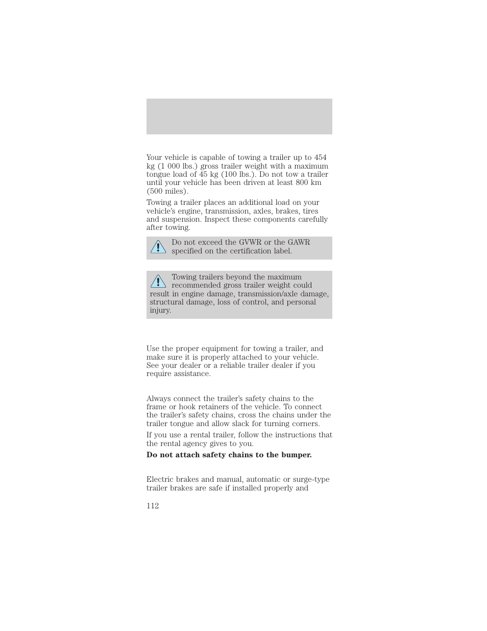 Driving | FORD 2000 Mustang User Manual | Page 112 / 224