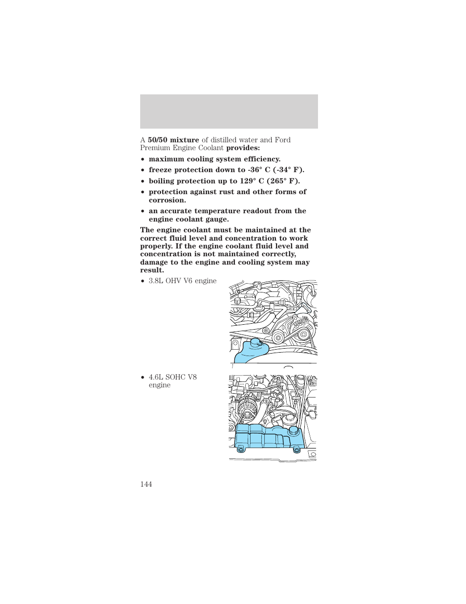 Maintenance and care | FORD 2000 Mustang User Manual | Page 144 / 224