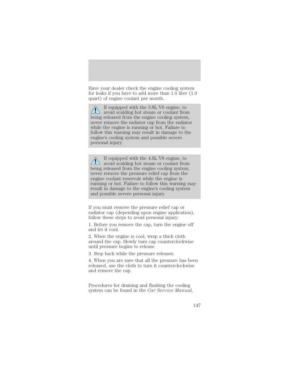 Maintenance and care | FORD 2000 Mustang User Manual | Page 147 / 224