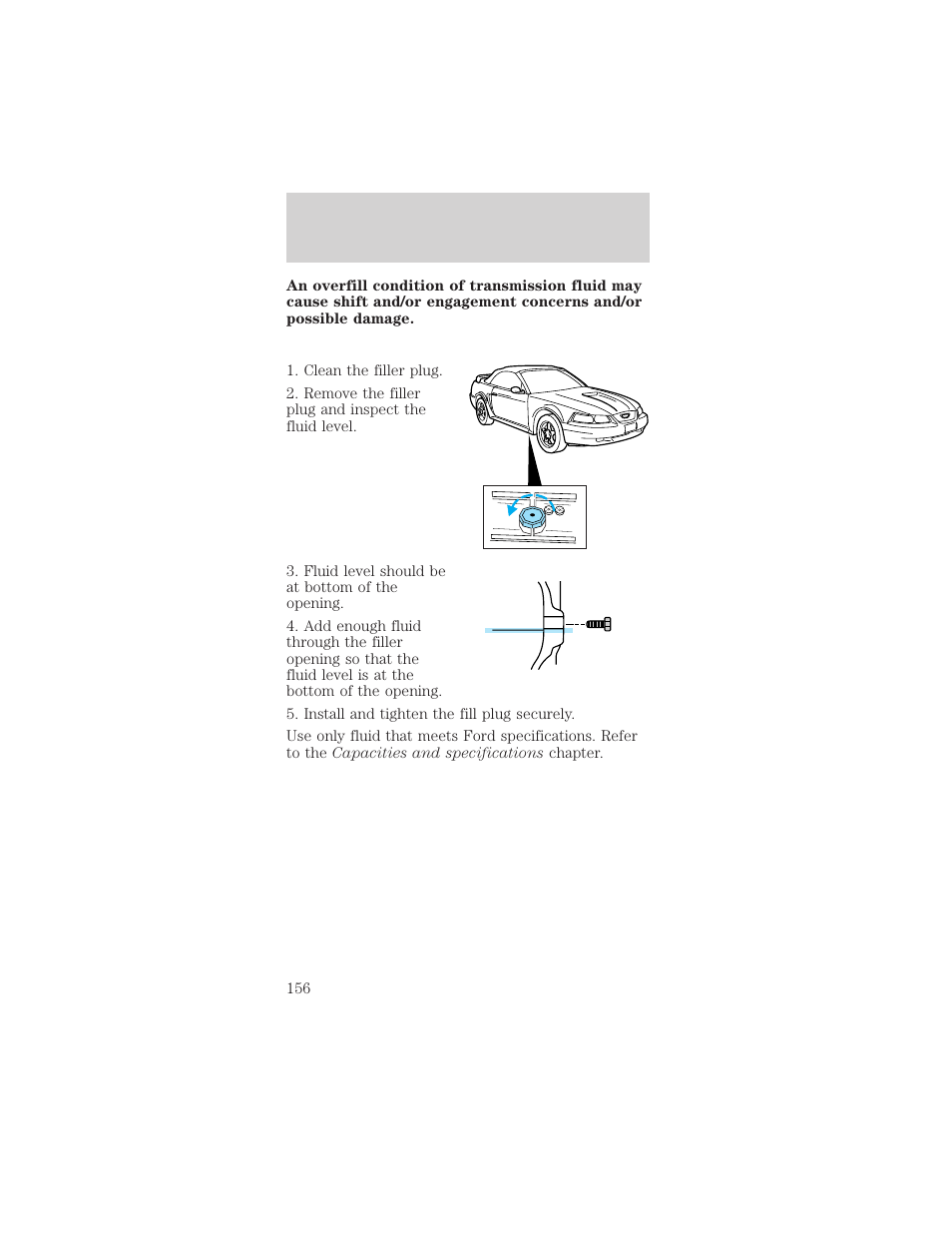 Maintenance and care | FORD 2000 Mustang User Manual | Page 156 / 224