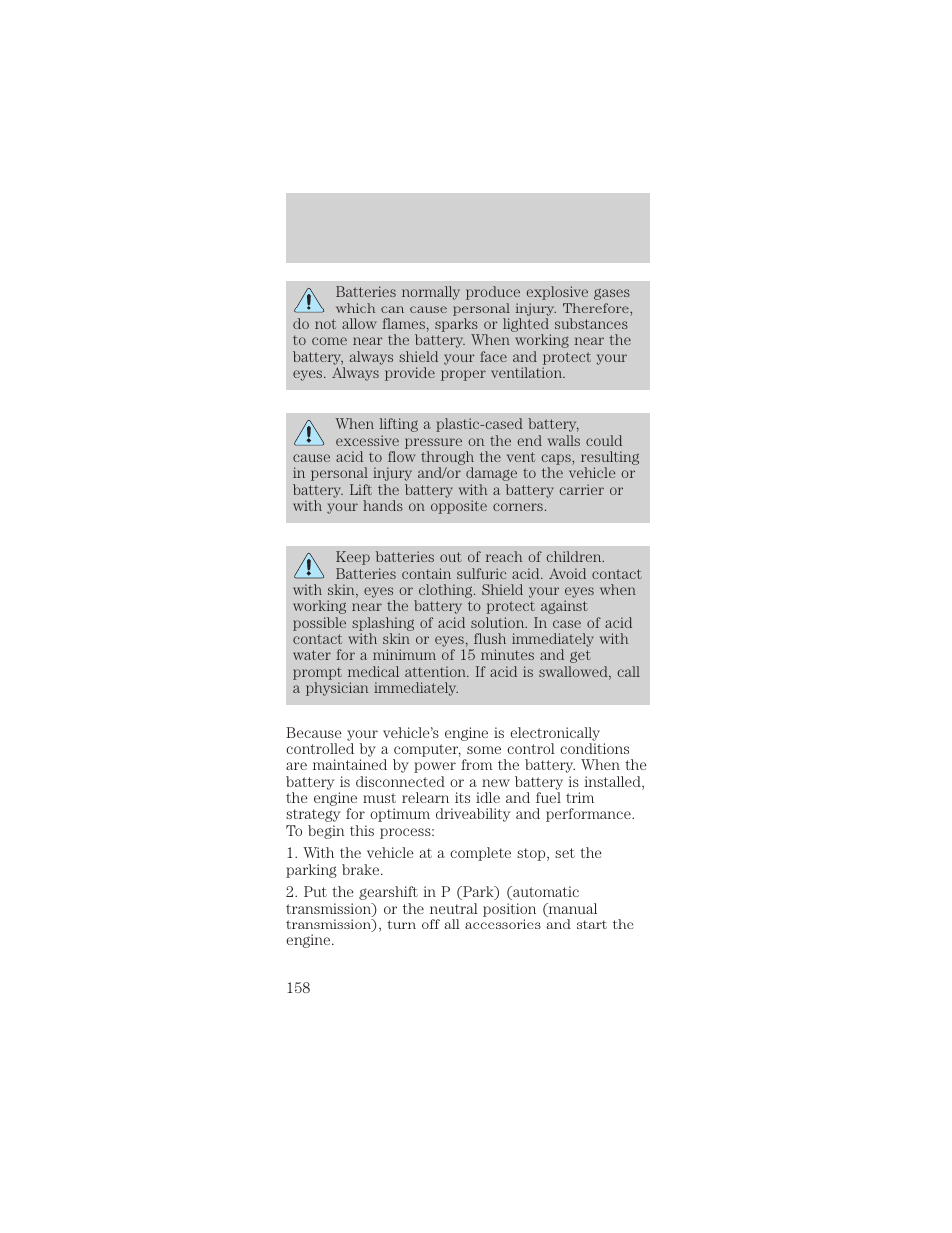 Maintenance and care | FORD 2000 Mustang User Manual | Page 158 / 224