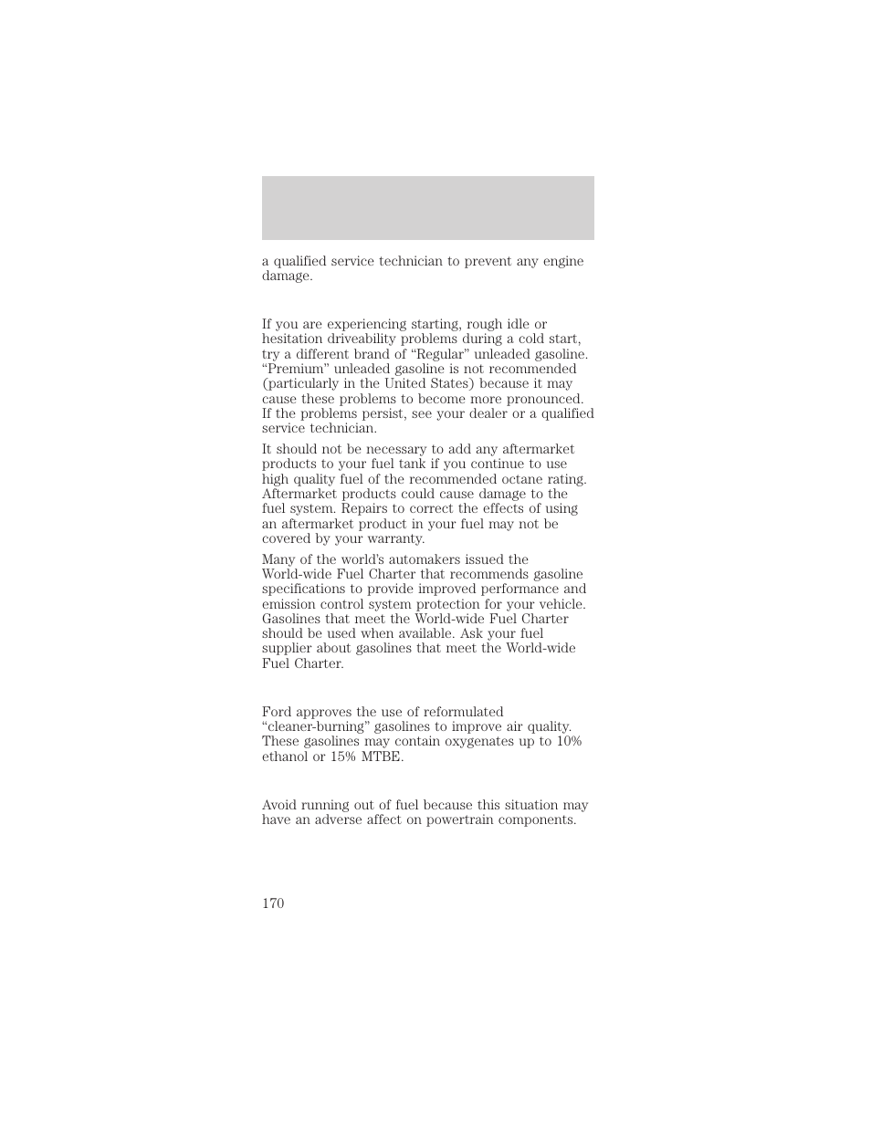 Maintenance and care | FORD 2000 Mustang User Manual | Page 170 / 224