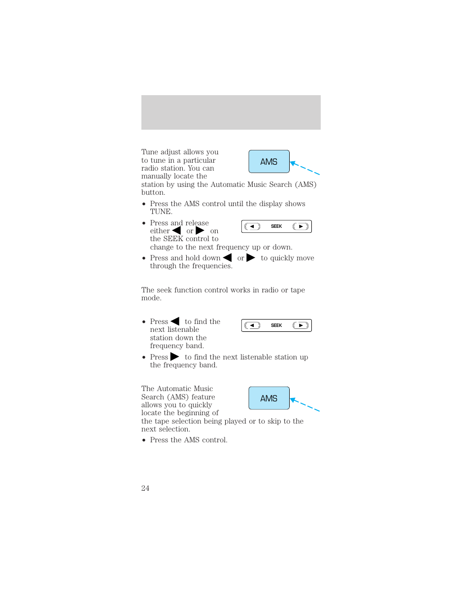 Controls and features | FORD 2000 Mustang User Manual | Page 24 / 224