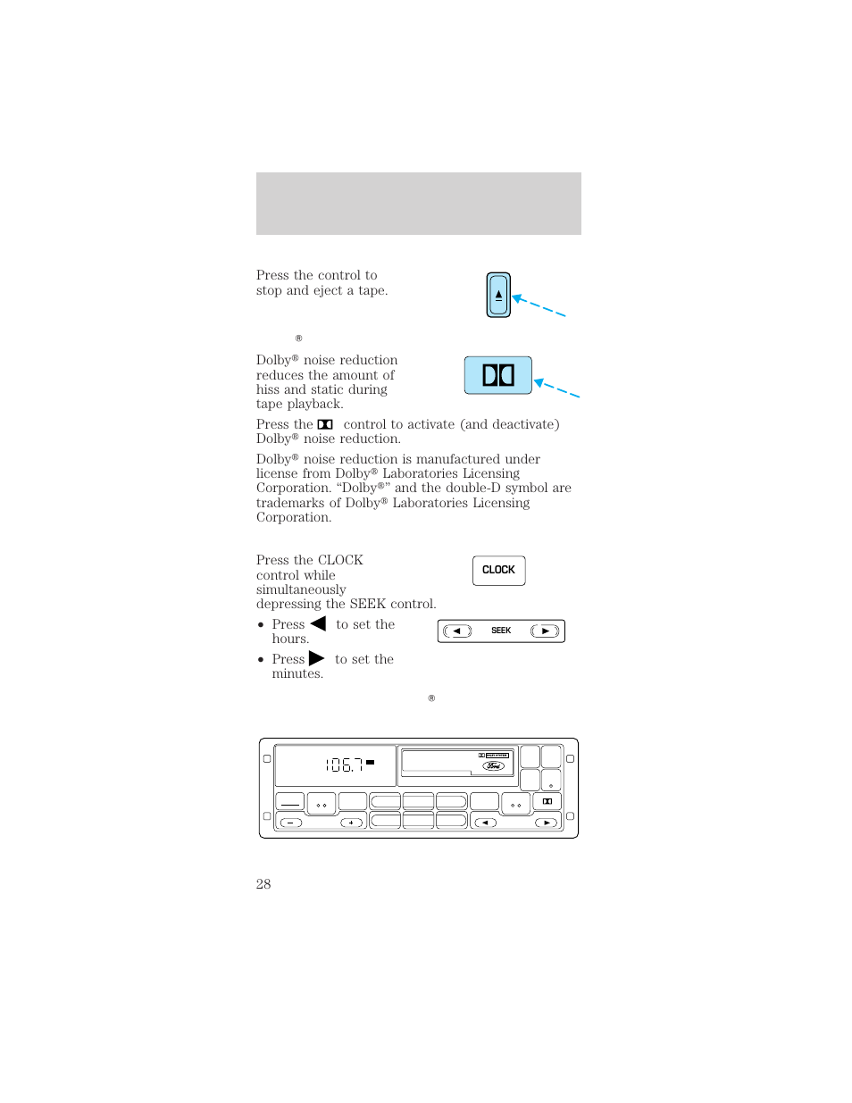 Controls and features | FORD 2000 Mustang User Manual | Page 28 / 224