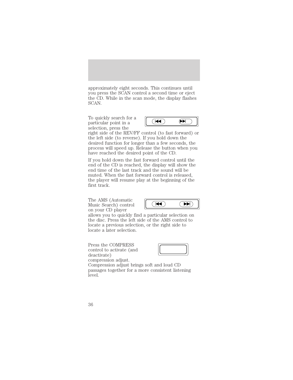 Controls and features | FORD 2000 Mustang User Manual | Page 36 / 224