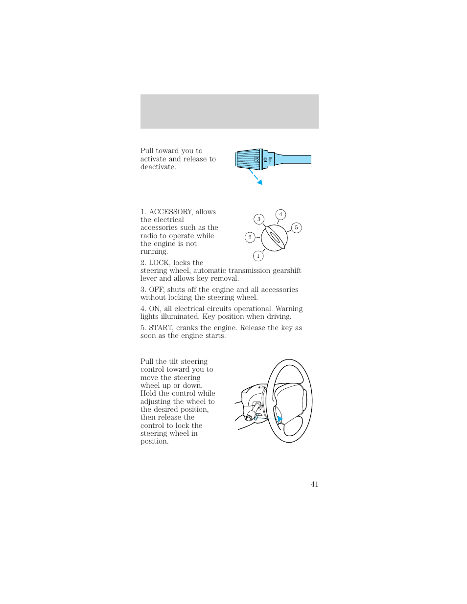 Controls and features | FORD 2000 Mustang User Manual | Page 41 / 224