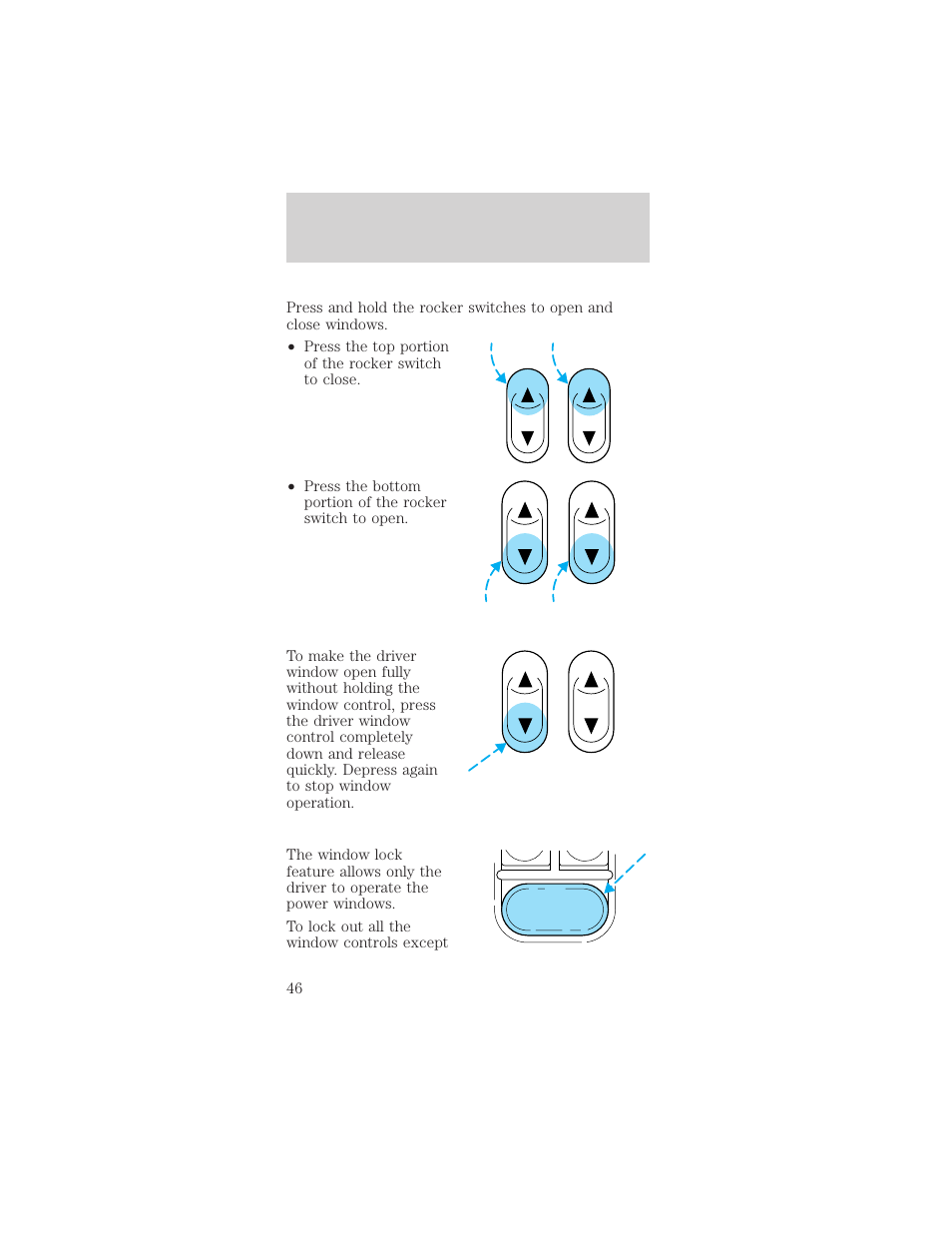 Controls and features | FORD 2000 Mustang User Manual | Page 46 / 224