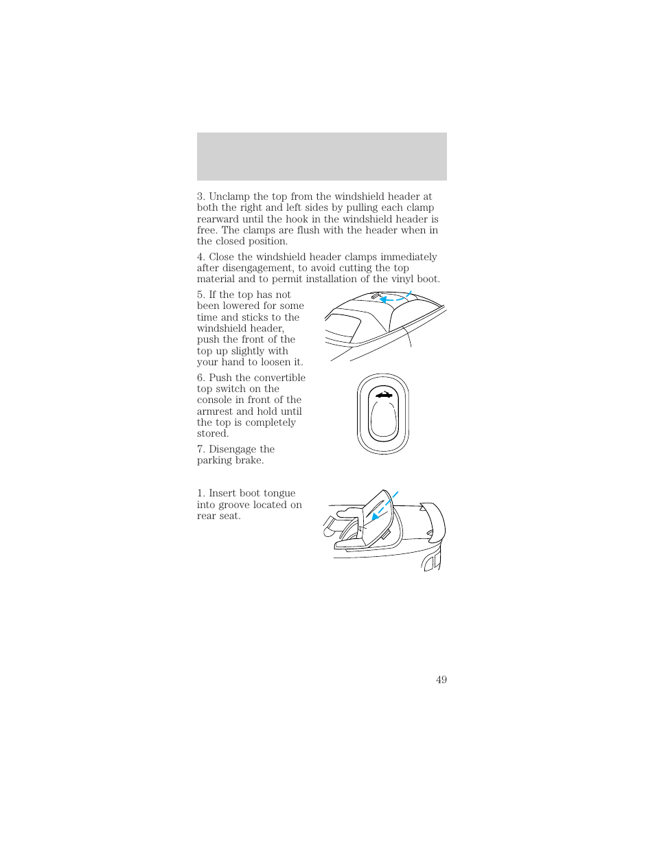 Controls and features | FORD 2000 Mustang User Manual | Page 49 / 224