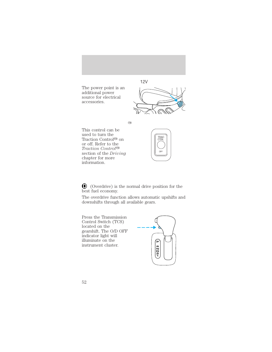 Controls and features | FORD 2000 Mustang User Manual | Page 52 / 224
