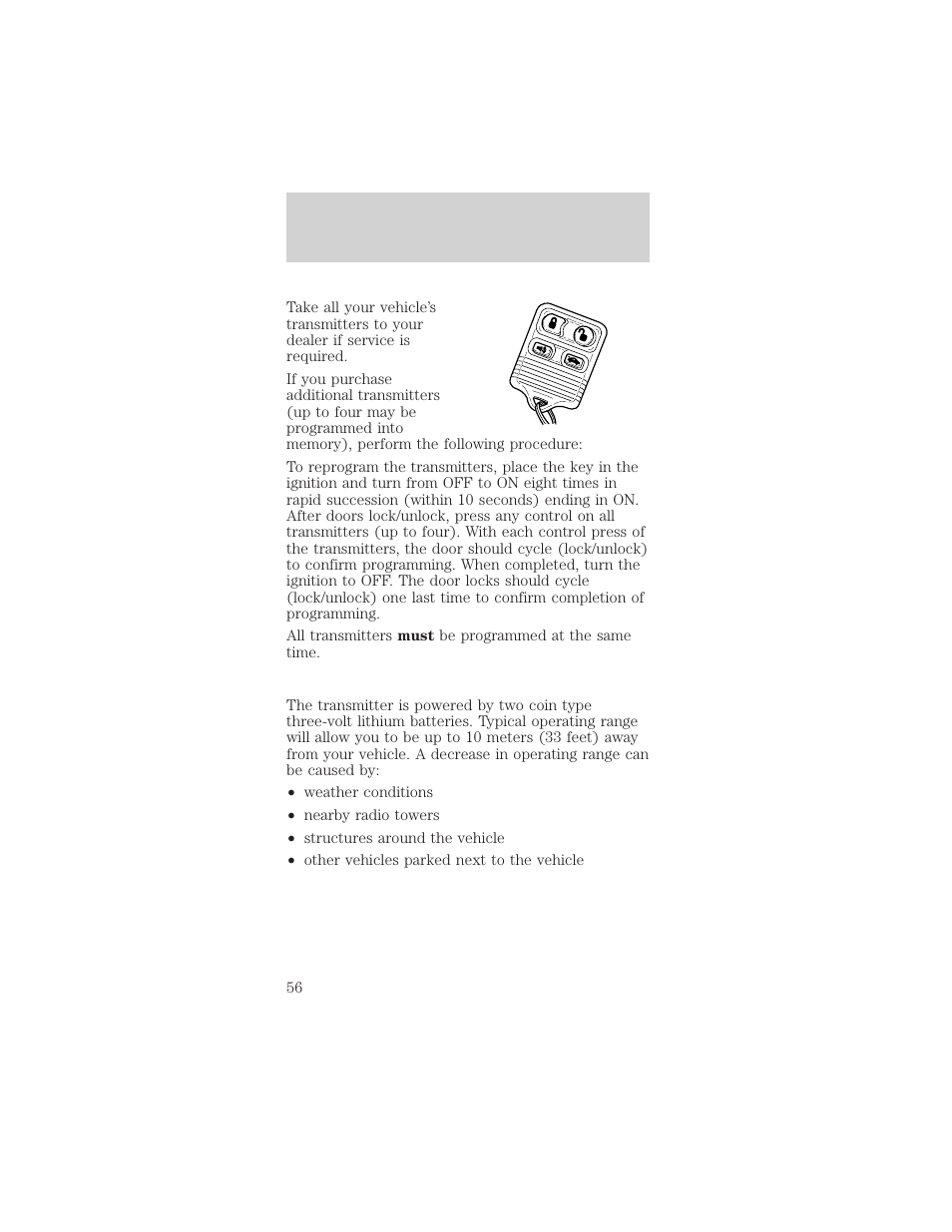 Controls and features | FORD 2000 Mustang User Manual | Page 56 / 224