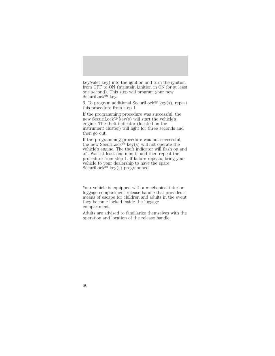 Controls and features | FORD 2000 Mustang User Manual | Page 60 / 224