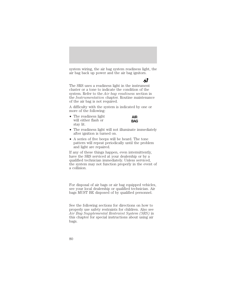 Seating and safety restraints | FORD 2000 Mustang User Manual | Page 80 / 224