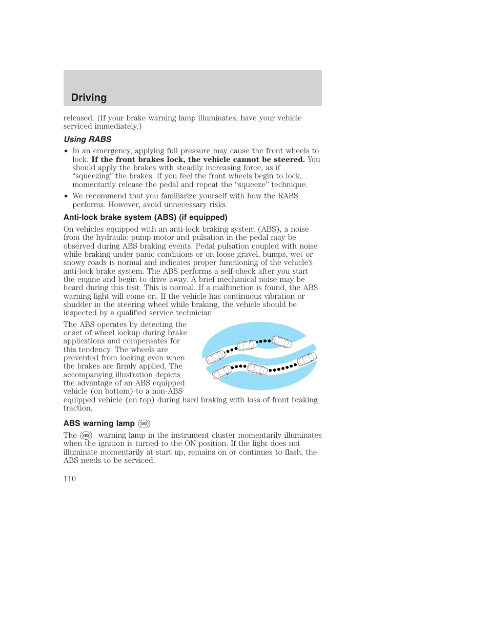 Driving | FORD F-250 User Manual | Page 110 / 256
