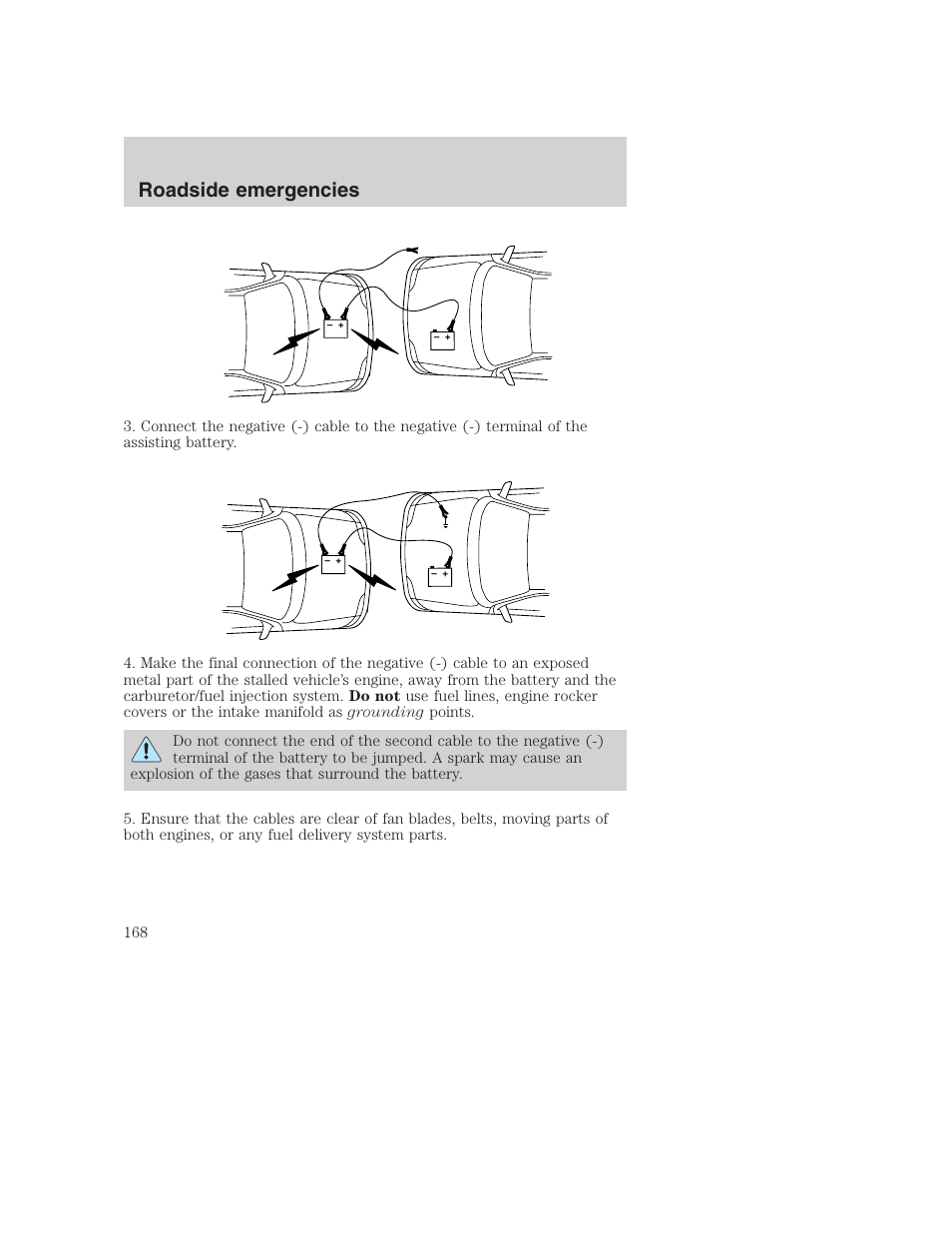 Roadside emergencies | FORD F-250 User Manual | Page 168 / 256