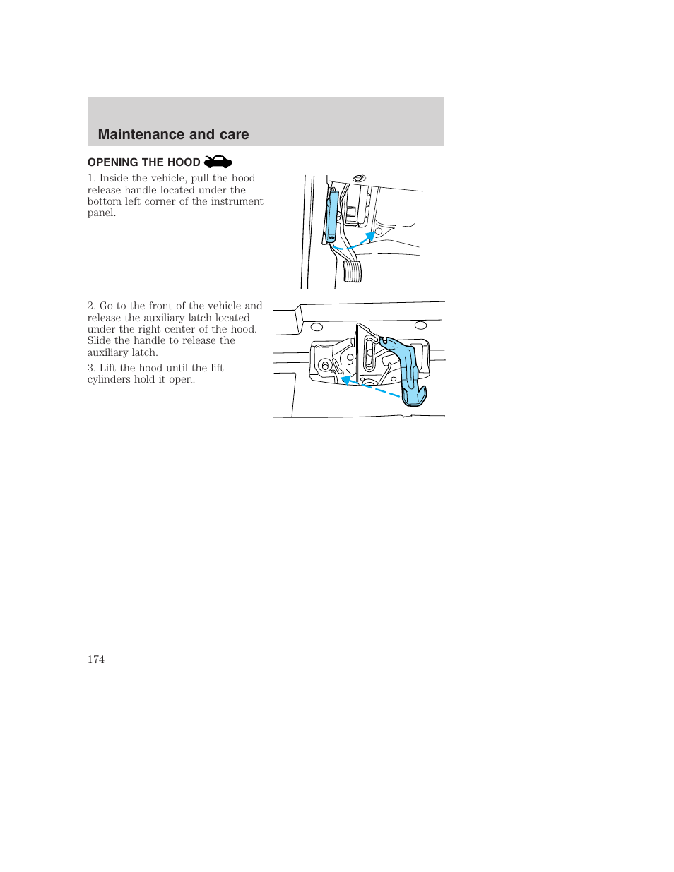 Maintenance and care | FORD F-250 User Manual | Page 174 / 256