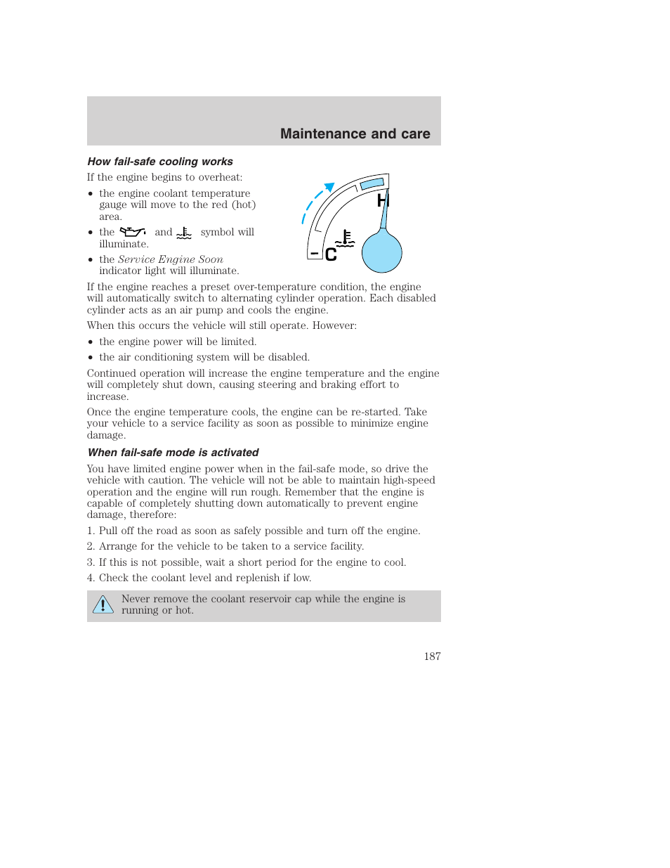 Maintenance and care | FORD F-250 User Manual | Page 187 / 256