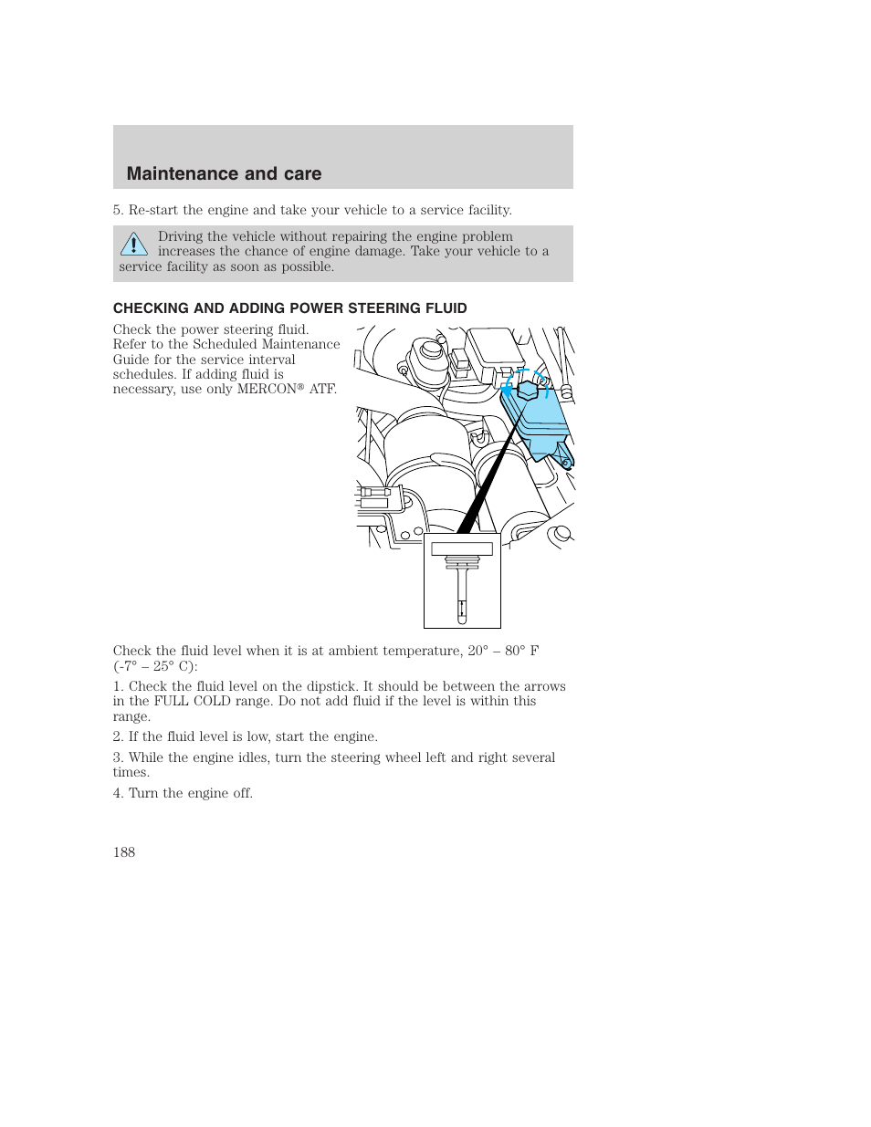 Maintenance and care | FORD F-250 User Manual | Page 188 / 256